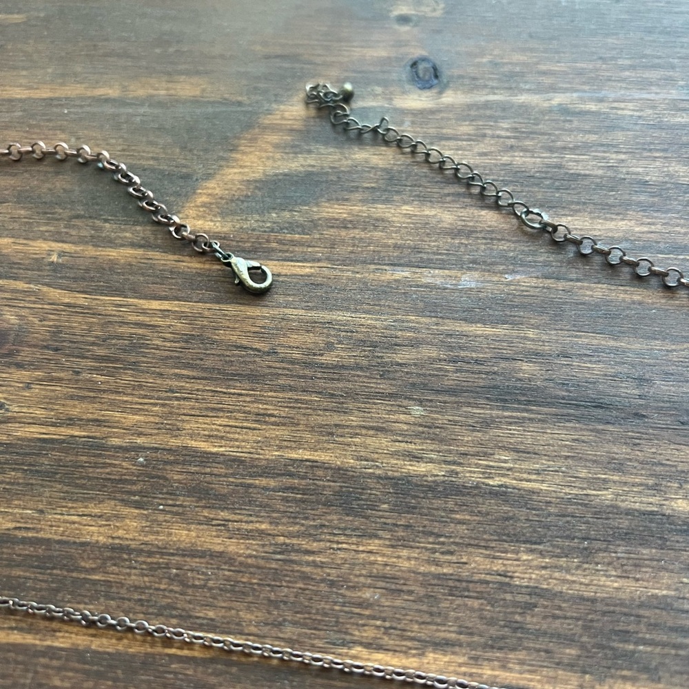 Layered Black Chain Necklace - Picture 4 of 4